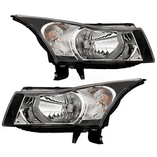 Headlights Headlamps Halogen Driver Passenger Side For 2011-2015 Chevy Cruze