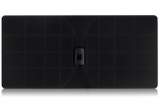 Monarch 50 Black Flat Paper Thin Indoor HDTV Antenna - 50 Mile Range Multidir...