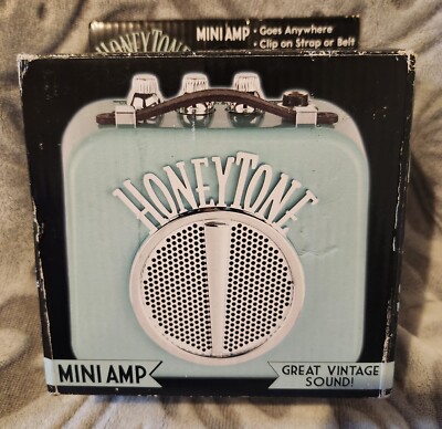 Danelectro Honeytone Mini Amplifier Aqua N-10 Guitar Amp with Belt Clip