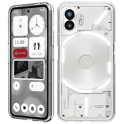 Schutz Hülle für Nothing Phone 2 Handy Tasche Silikon Cover Case transparent