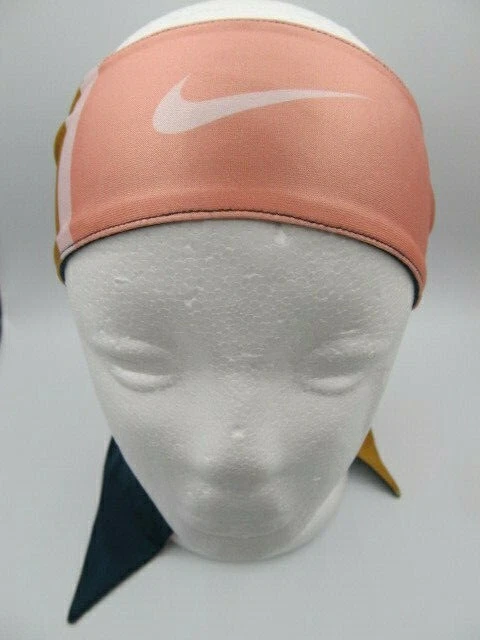 Nike Dri-Fit Head Tie 2.0 Reversible Midnight Turq/Rosa Cuarzo/Gamuza Dorada Foto 2 de 4