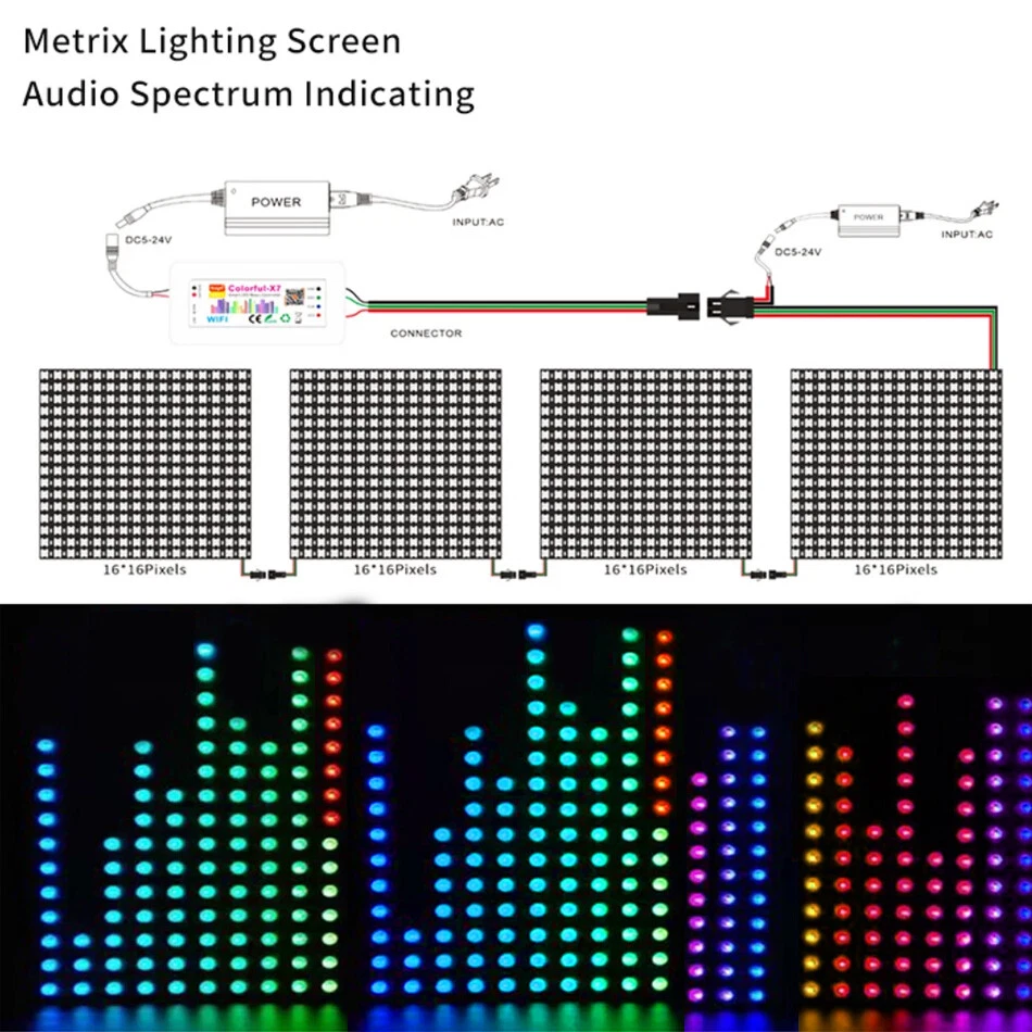 5V-24V Smart Tuya APP Led SPI Controller Colorful-X7 For WS2812B WS2811 RGB LED - Image 4 of 4