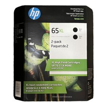 2psc HP 65XL Genuine Black Ink Cartridges