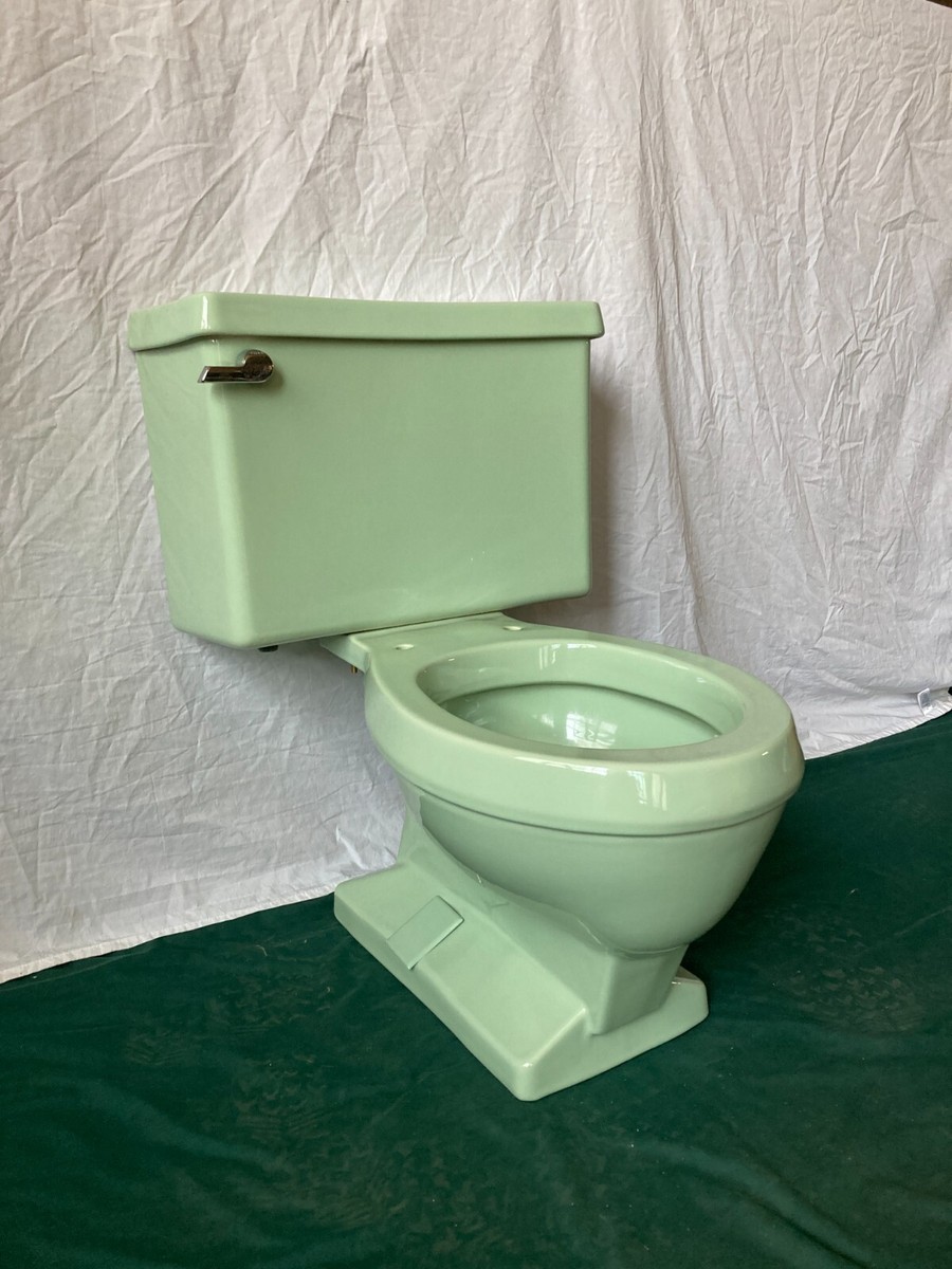 バンダバーグ　1125ml Vintage Deco Pale Mint Jadeite Green Eljer Toilet Round Bowl