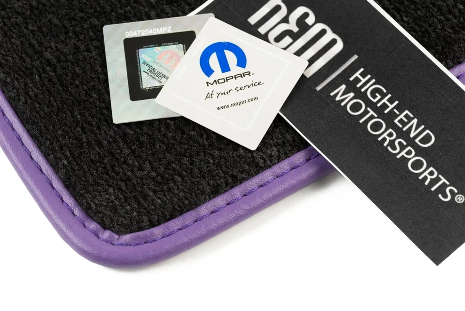 Alfombrillas Dodge Charger Daytona 2007 ciruela púrpura loco - actualización premium 32 oz Foto 3 de 3