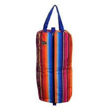HALTER BRIDLE BAG Neon SERAPE Showman Nylon Zipper Front 3 Inner Hooks