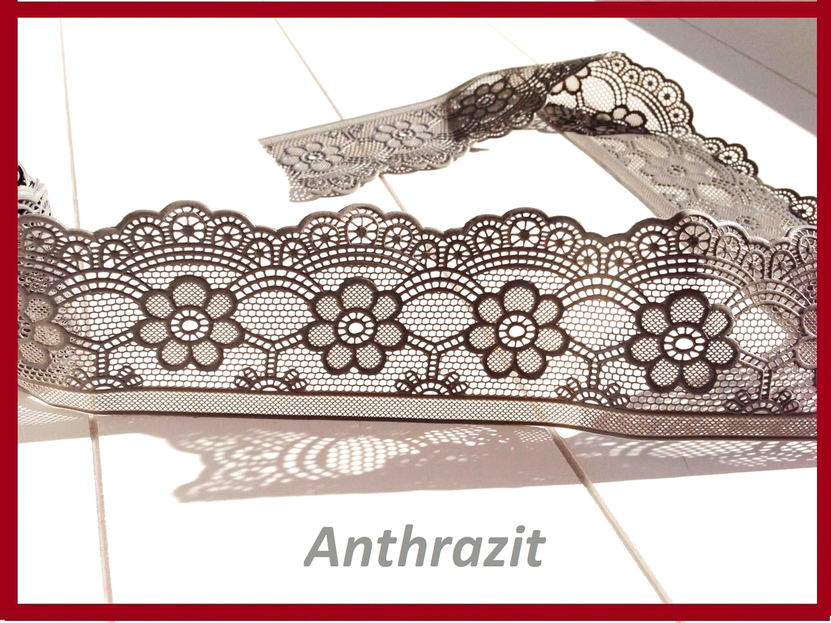 Dekoborte Brokat 1cm Breit Cremeweiß - 2 Meter Spitzenborte Für Kostüme