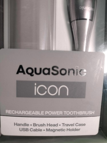 Aquasonic Icon Rechargeable Toothbrush Magnetic Holder & Slim Travel Case - Picture 2 of 3
