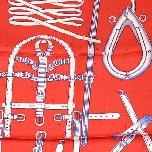 Neu mit Etikett Hermes Schal HARNAIS DE TIMON 90 cm Seide Carre Foulard FLORENCE MANLIK - Bild 4 von 6