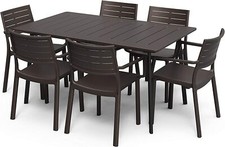 Tavolo Metalea Sedie In Polipropilene Da Esterno Giardino Corten Da Pranzo Iron