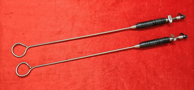 2PC-Laparoscopic Liver Retractor 5mmx330mm Round Shape SS Best Quality Reusable