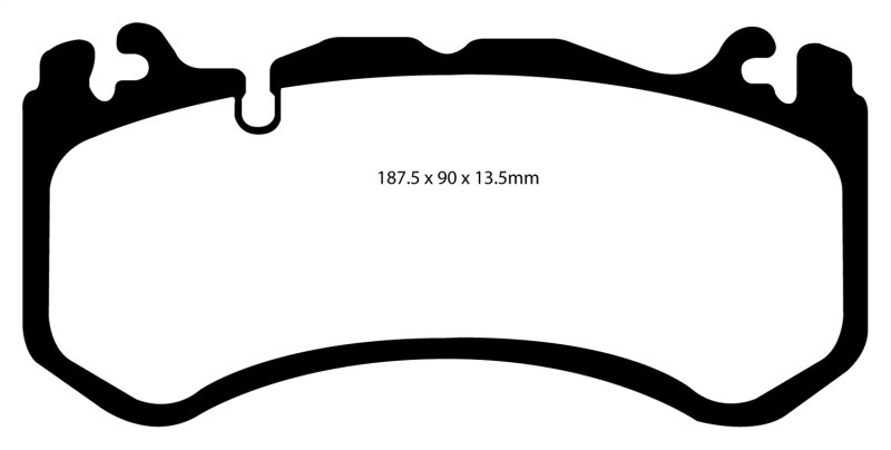 EBC Fits 12+ Maserati Quattroporte 3.8 Twin Turbo Yellowstuff Front Brake Pads