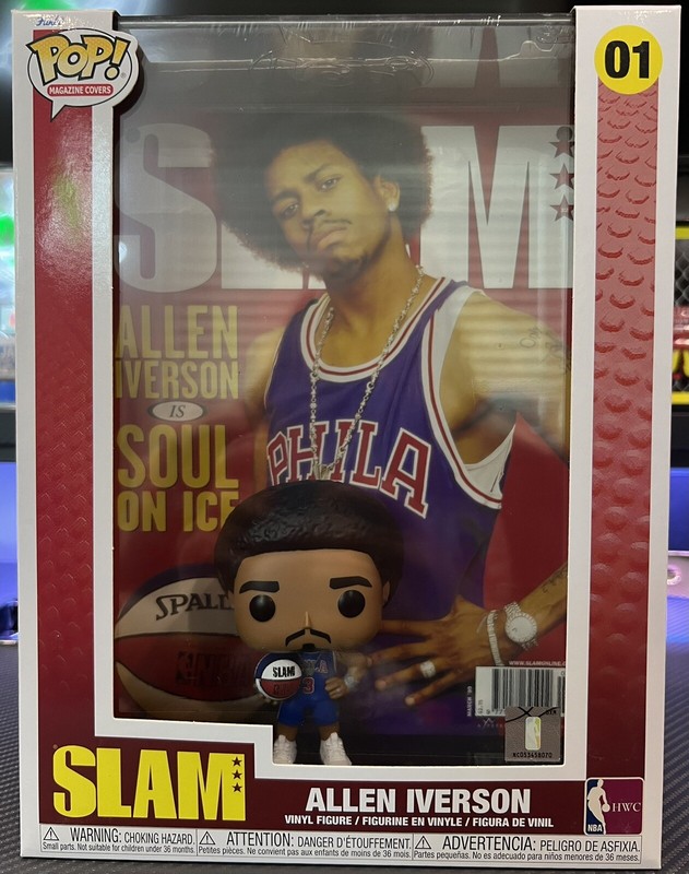 Funko Pop! NBA Cover: SLAM - Allen Iverson Vinyl Figure!
