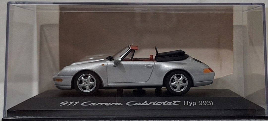 Porsche 911 (993) Carrera Cabrio 1994 Silver 1:43 Minichamps Porsche 911 (993) Carrera Cabrio 1994 Silver 1:43 Minichamps