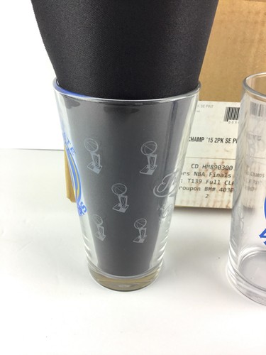 2 Stück Golden State Warriors 2015 Glas 16oz Pint Finale Champions Basketball - Bild 3 von 5