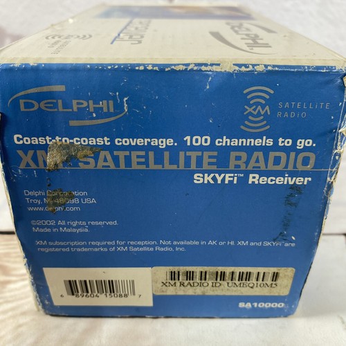 Delphi SKYFi SA10000 per XM Ricevitore Radio Satellitare Auto e Casa con Telecomando NUOVO - Foto 2 di 9