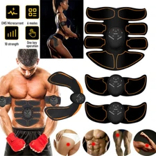 Rechargeable Abdominal Muscle Stimulator Trainer EMS Abs Fitness Excersize Gear
