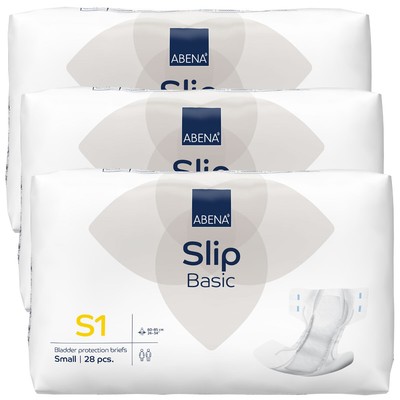 ABENA Slip BASIC - Gr. Small S1, Standard Inkontinenzwindeln - 3x28 St. Karton