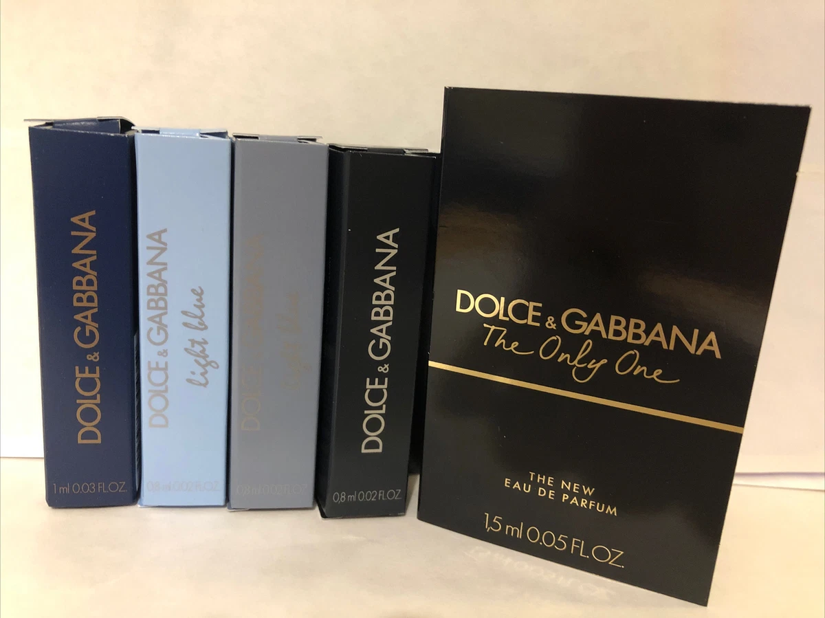 Dolce Gabbana Perfume Sample Set Men The Only One + Light Blue Lot