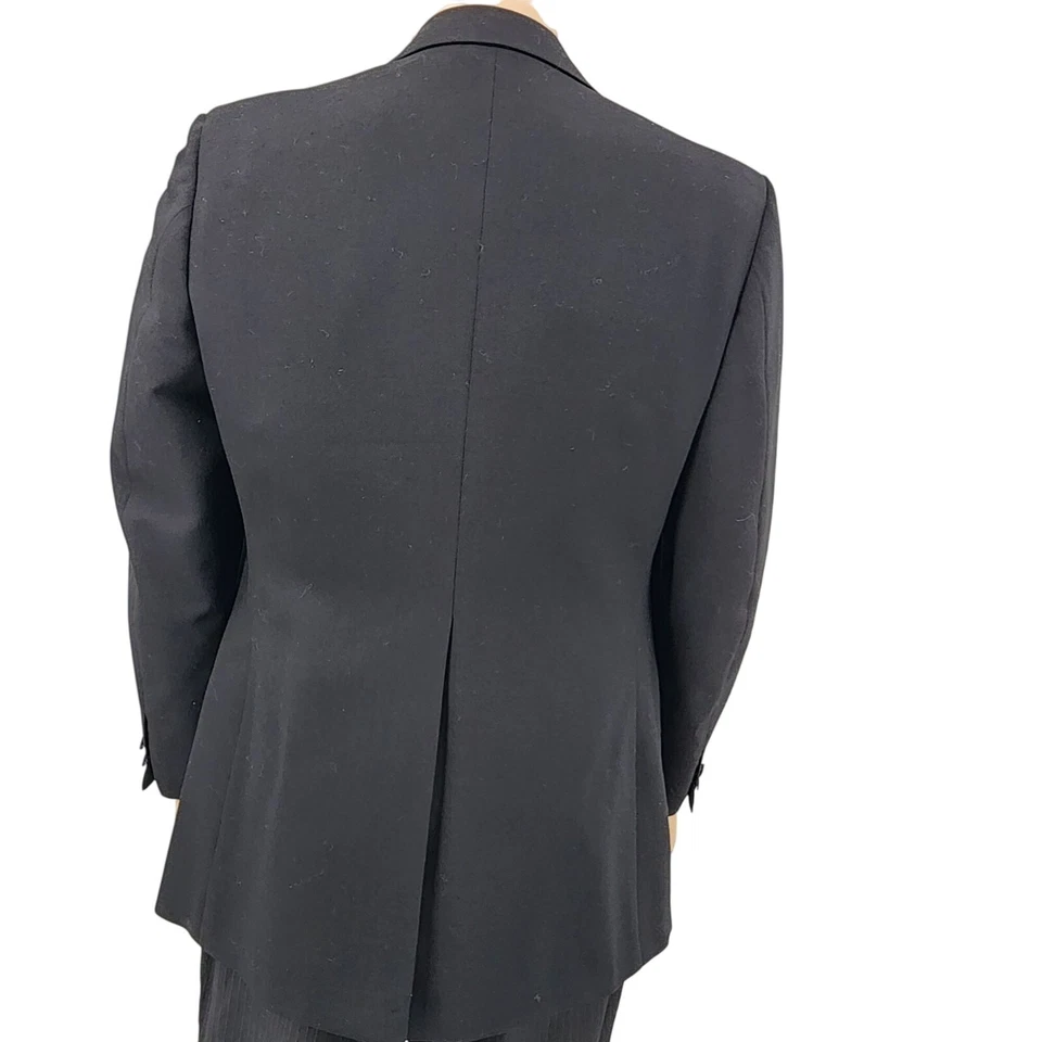 Juego de esmoquin negro vintage Lord West de un solo botón, 40R para hombre Foto 2 de 4