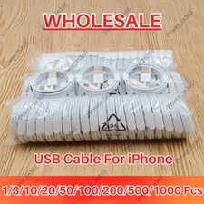 Wholesale USB Charger Cable Cord For iPhone 6 7 8 Plus X XR 11 12 13 14 Pro Max
