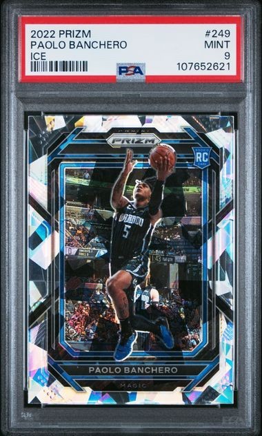 2022 Paolo Banchero (RC) Prizm ICE #249 Rookie PSA 9