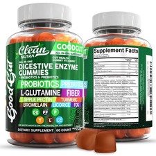 Digestive Enzymes with Probiotics  Prebiotics for Digestive Health 60 Count 1