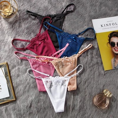 Frauen Tanga String Höschen Sexy Schlüpfer Slip Dessous Unterwäsche Panties