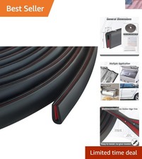 Weather-resistant Black Edge Trim 10ft Self-adhesive U Channel For Easy Install