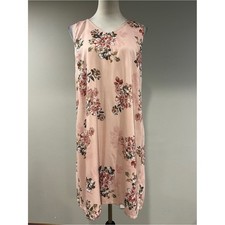 Maurices Sleeveless Pink Floral Shift mini Dr...