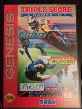 Triple Score - Genesis - Complete in Box CiB Manual - Tested Working
