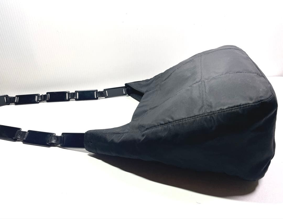 PRADA Nylon Black One Shoulder Triangular Semi - image 4