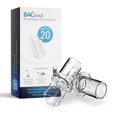 BACtrack Keychain Breathalyzer Mouthpieces 20 20 Count Pack of 1 , Clear