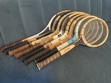 HIGH QUALITY Lot Vintage Wood Tennis Racquet CHOOSE QTY Decor Wall Art Classic
