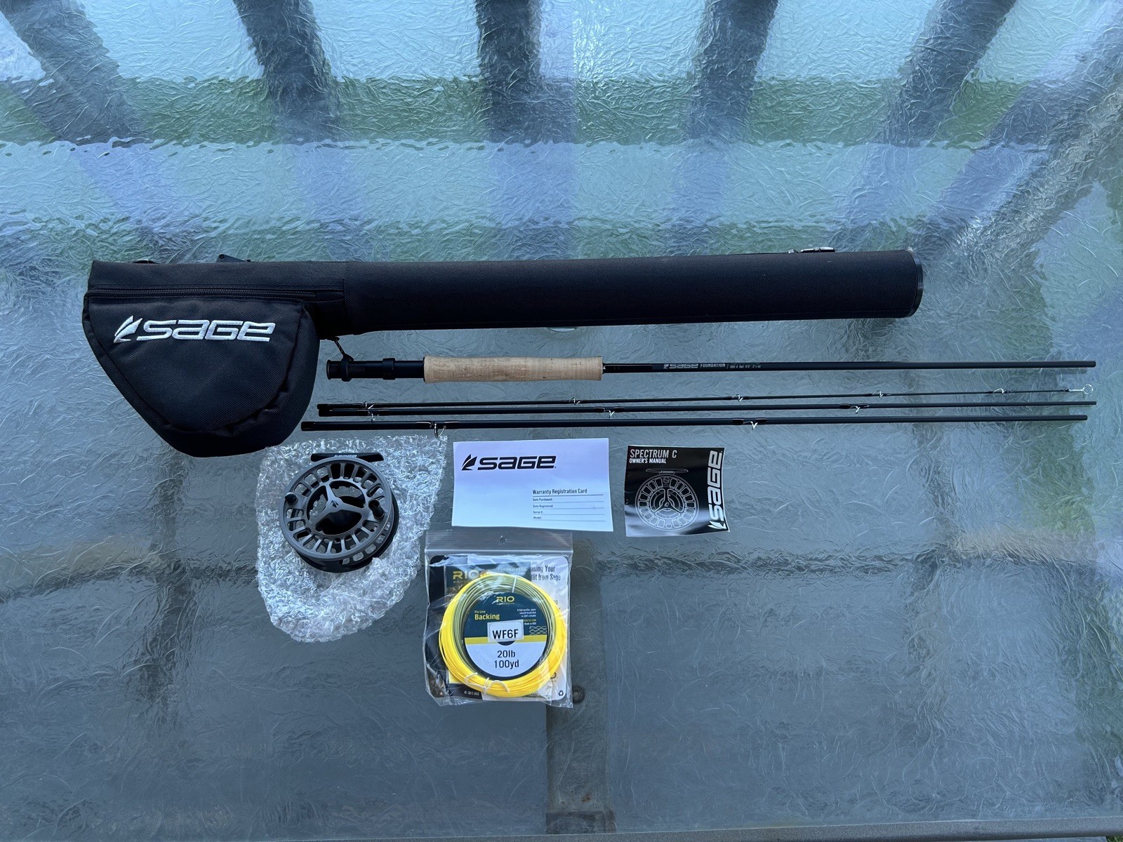 Sage Foundation Fly Fishing Outfit Kit Pole & Reel & Line  6
