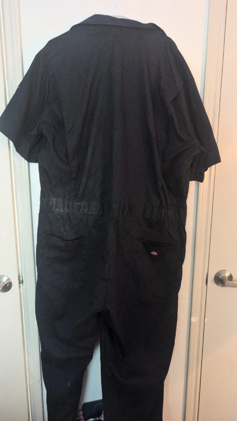 Dickies FLEX Black Mechanic Workwear Coveralls 2XL Regular Full Zip Pockets - product detail image 5