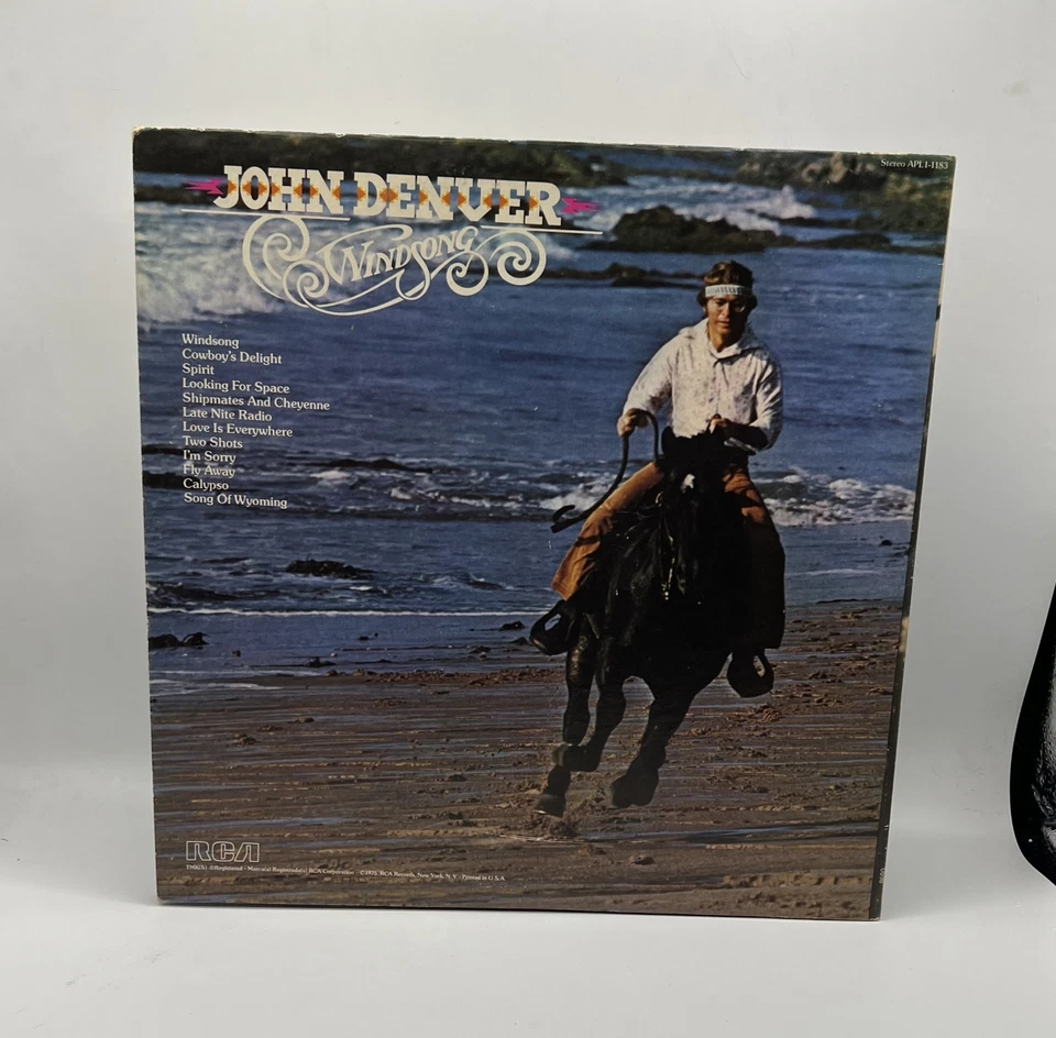 John Denver Vinyl LP Windsong 1975 RCA Folk Rock Classic Album Original Pressing Foto 2 de 4