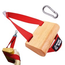 Ergonomic Arm Wrestling Handle with Wooden Grip, Wrist  Forearm Strength Tra...