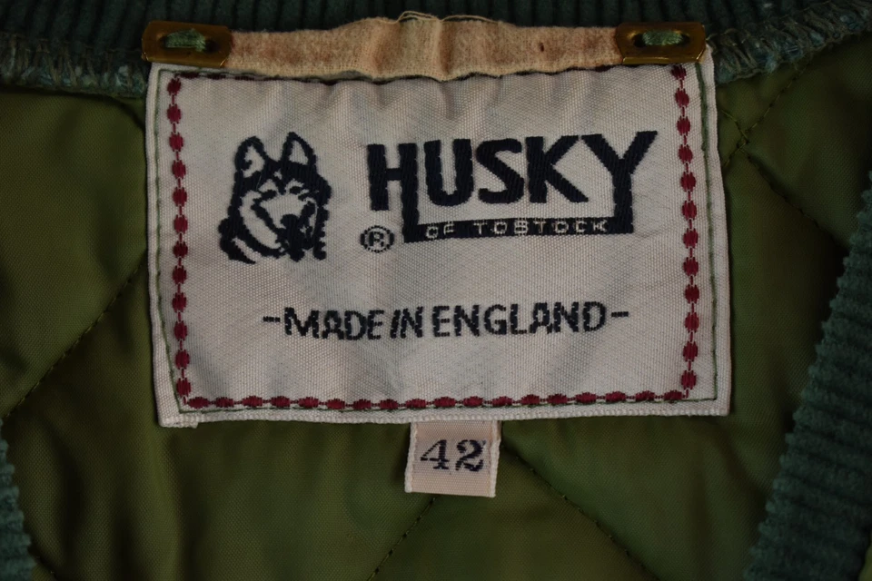 Husky England Made Mens Quilted Green Shooting Vest Gilet Size 42 - Image 4 of 4