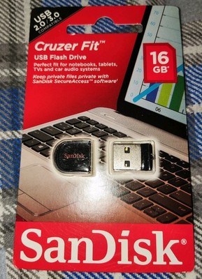 Original NEU 16GB SanDisk Cruzer Fit USB Speicherstick Flash Pen Drive USB2.0 /3.0