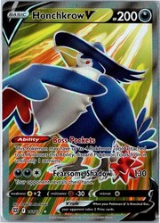Honchkrow V 161/172 Full Art Ultra Rare Brilliant Stars Pokémon TCG