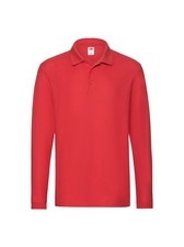 Image of Fruit Of The Loom 63310 Premium Regular Long Sleeve Cotton Polo Shirt