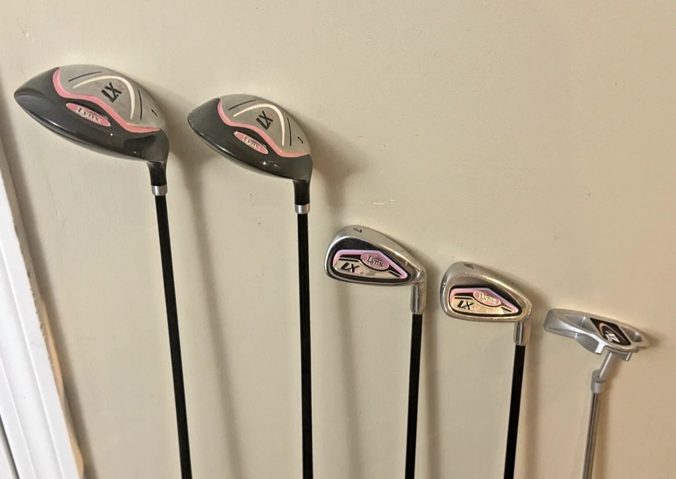 Lynx LX Jr 5 Club Junior Golf Set with Stand Bag Pink Girls 60" - 63" Age 12 -14 - Image 3 of 4