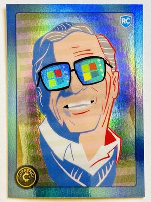 BILL GATES RC  #62  2024 Cardsmiths Currency Series 4 S4 RAINBOW HoloFoil