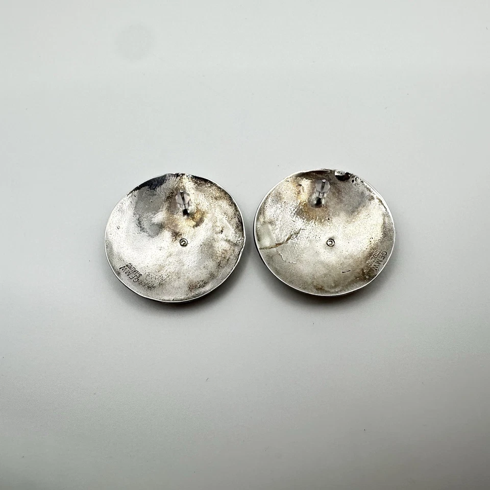 Pendientes Great Falls Metal Works GFMW 925 Plata Esterlina Globo Mapa del Mundo Tierra Foto 4 de 4