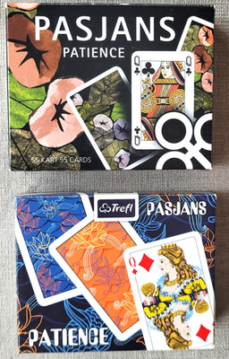Patience 2 Playing cards double deck 54 Trefl Poland