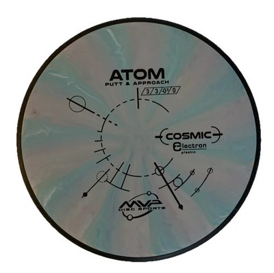 MVP Discs Cosmic Electron Atom Putt & Approach Teal And Pink Swirls 177g