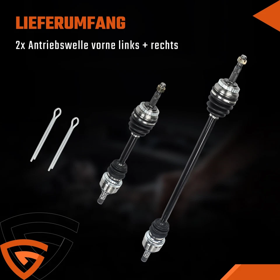 2x ANTRIEBSWELLE GELENKWELLE VORNE LINKS + RECHTS FÜR OPEL CORSA C 1.0 1.2 00-09 - Bild 4 von 4