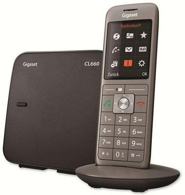 Gigaset CL660 DECT Telefon Grau mit Farbdisplay Freisprechen und Telefonbuch