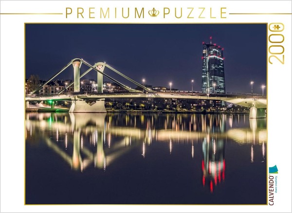 Calvendo Puzzle Frankfurt - FlößErbrüCke | 2000 Teile Lege-GrößE 90X67Cm Foto-Pu-image